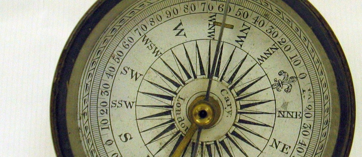 Image: detail of compass face