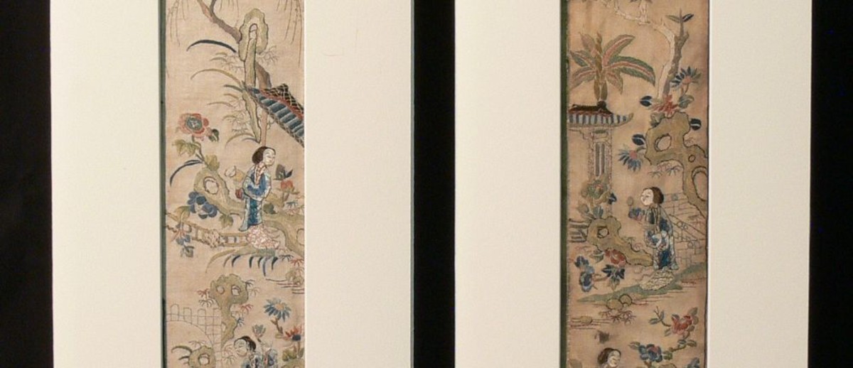 Image: Embroidered Chinese satin sleevebands