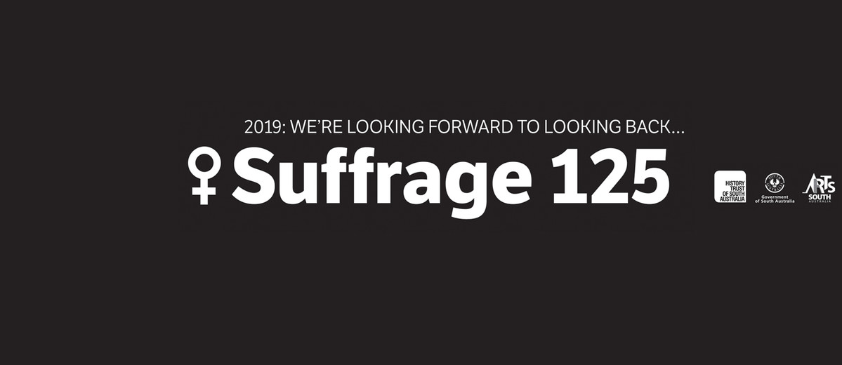 Banner image of the Suffrage 125 celebrations