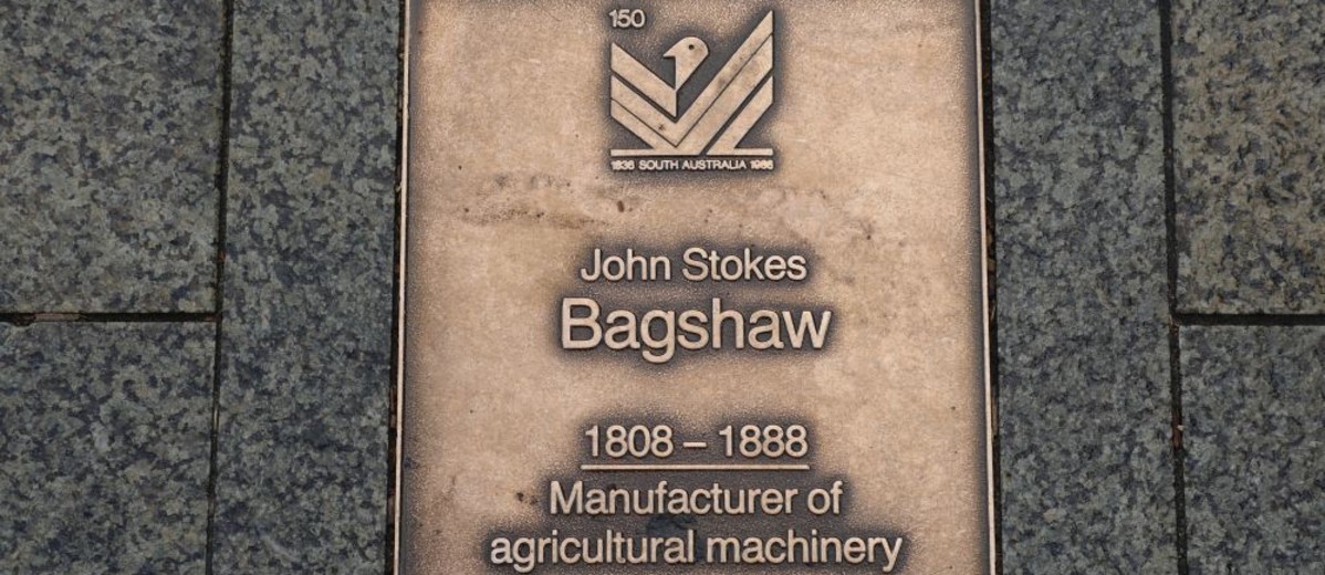 Image: John Stokes Bagshaw Plaque