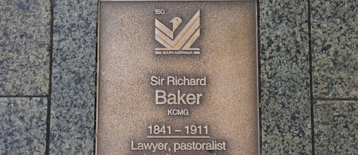 Image: Sir Richard Baker Plaque