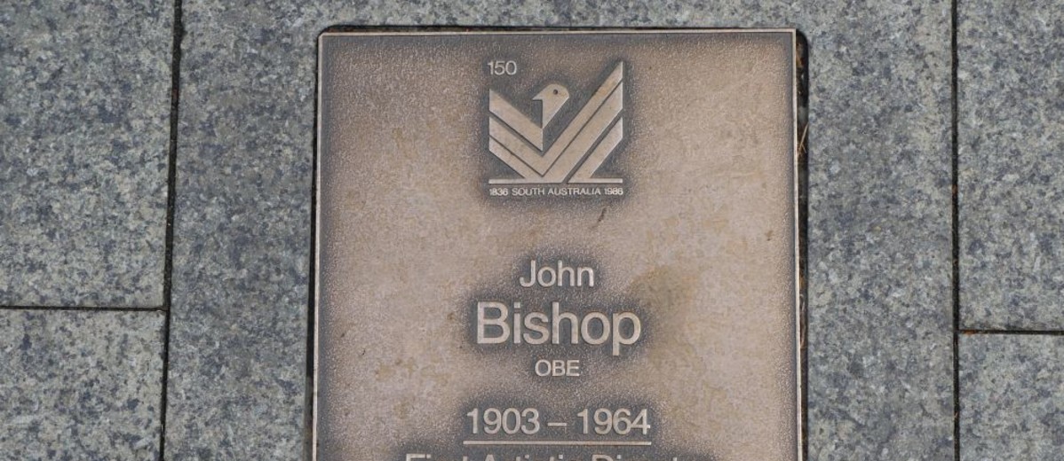 Image: John Bishop OBE Plaque 