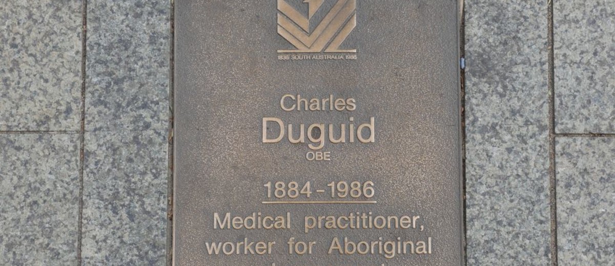 Image: Charles Duguid Plaque