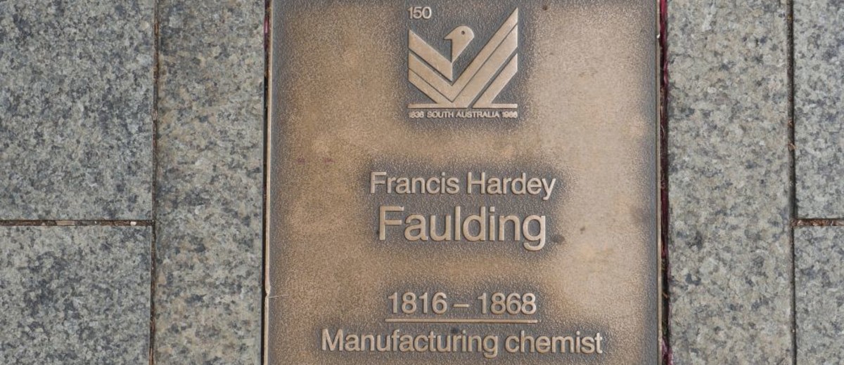Image: Francis Hardey Faulding Plaque 