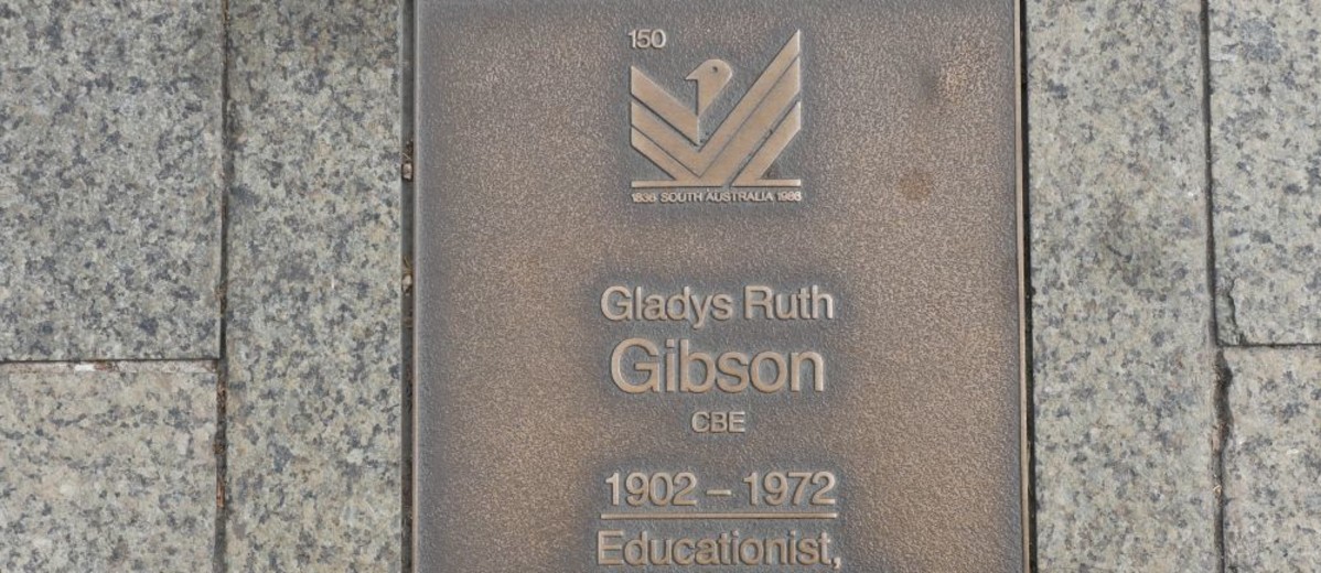 Image: Gladys Ruth Gibson Plaque