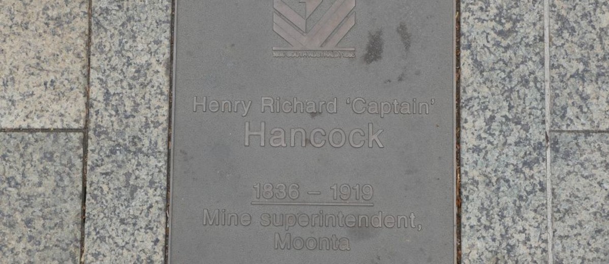 Image: Henry Richard Hancock Plaque 