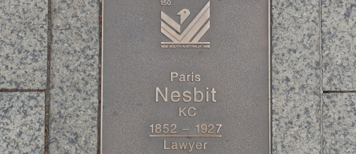 Image: Paris Nesbit Plaque 