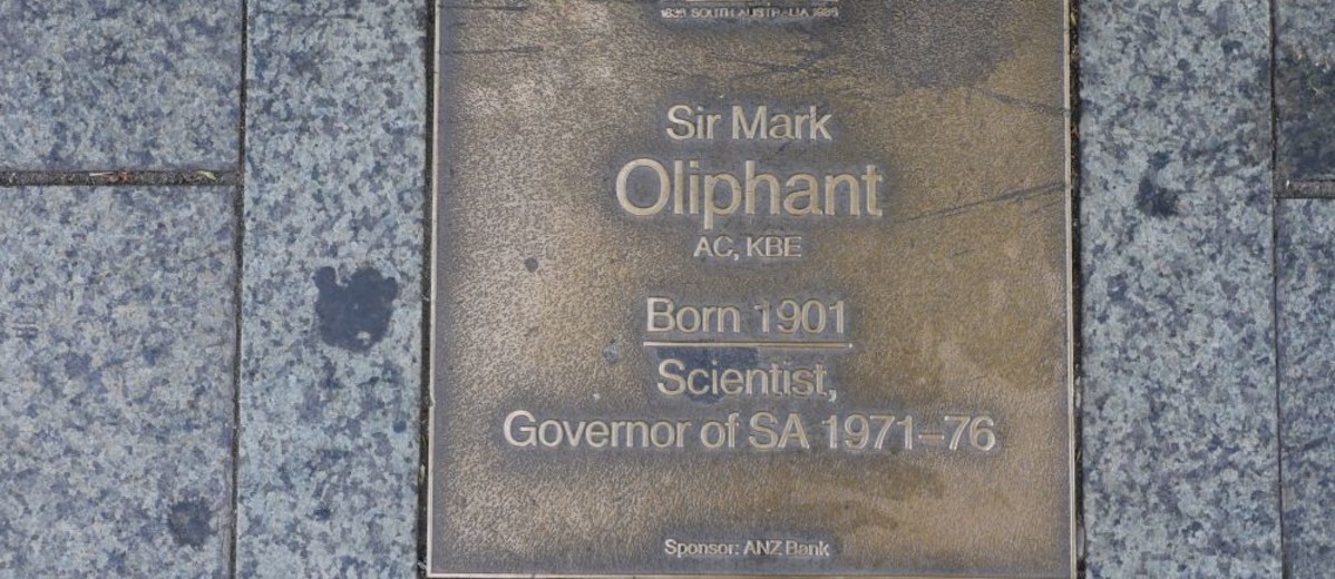 Image: Sir Mark Oliphant Plaque 