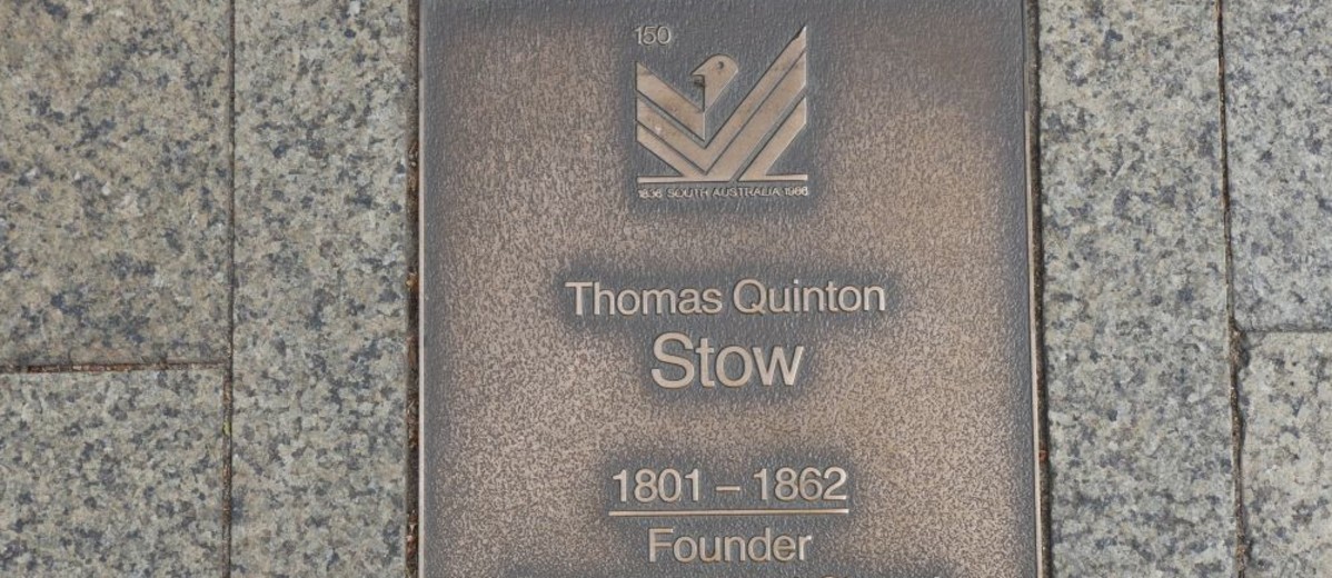 Image: Thomas Quinton Stow Plaque 