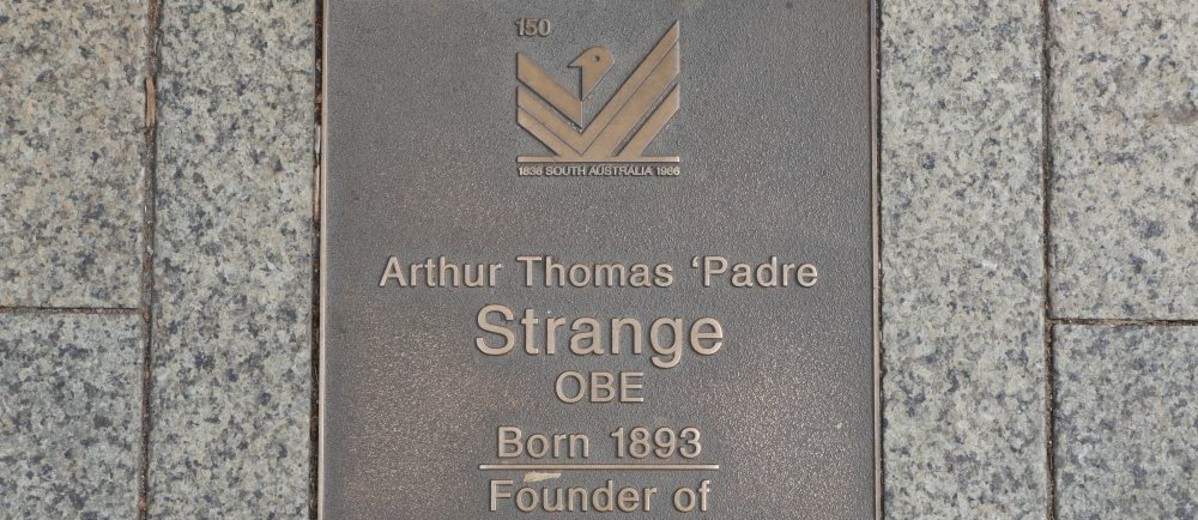 Image: Arthur Thomas Padre Strange Plaque 