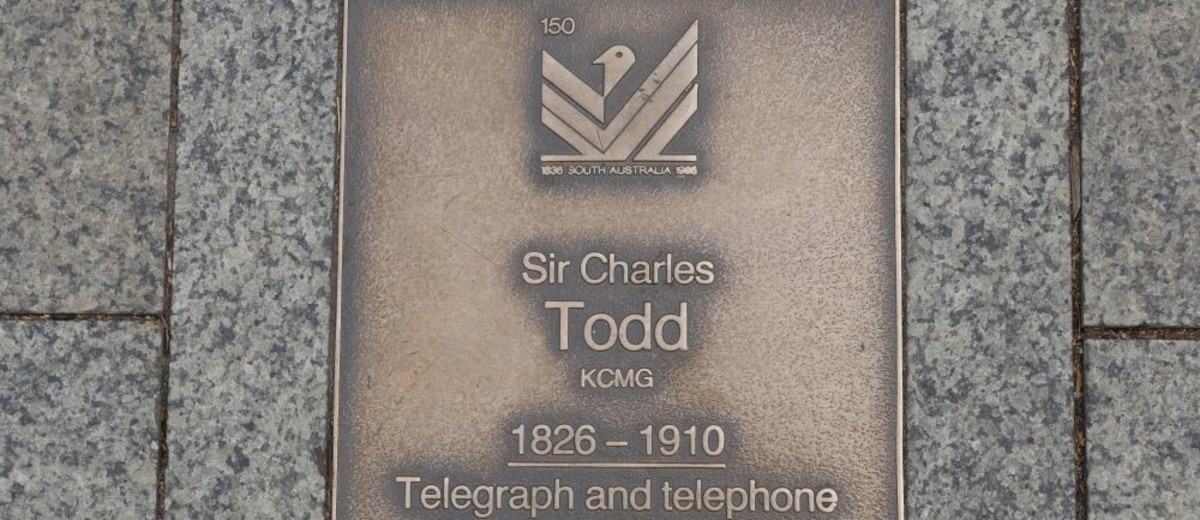 Image: Sir Charles Todd Plaque 