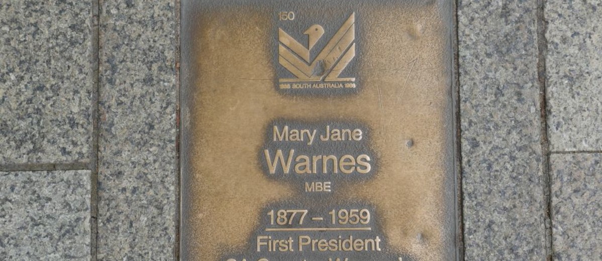 Image: Mary Jane Warnes Plaque 