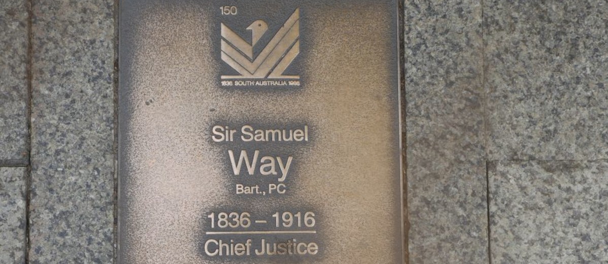 Image: Sir Samuel Way Plaque 