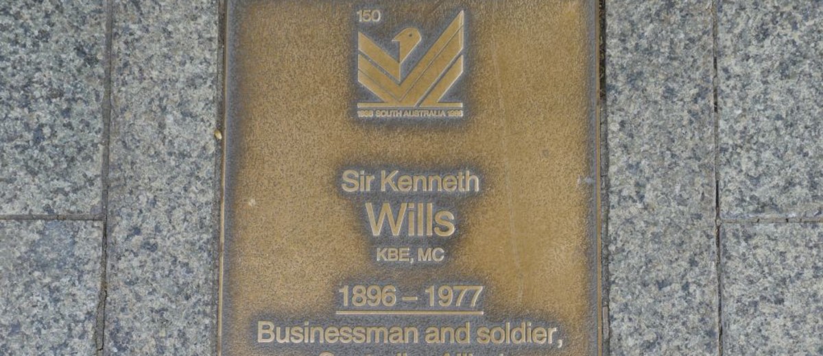 Image: Sir Kenneth Wills Plaque 