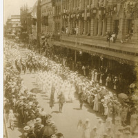 Image: Parade through Adelaide with League of Loyal Women Banner