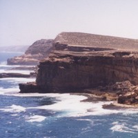 Image: view of cliffs and sea