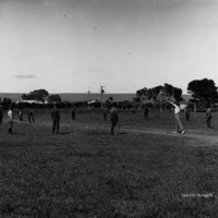 Image: Boys playing cricket