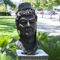 Bust of Mary Lee, North Terrace, Adelaide, 2013