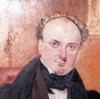 Image: painting of man in suit, seated