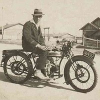 Image: Man on motorcycle