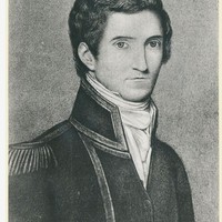 Image: Black and white portrait of Captain Matthew Flinders, 1808