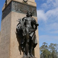 Image: Bronze statue of angelic man