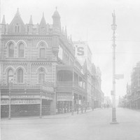 Image: Empty street and ornate building