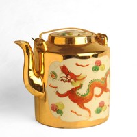 Image: tea pot decorated with Chinese dragon