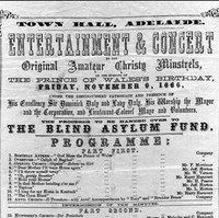 Image: A broadsheet announcing a concert for the Prince of Wales’ birthday in November 1866