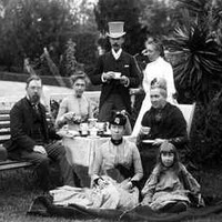 Todd family tea party, c.1883