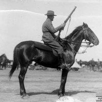 Image: Portrait of soldier on horse