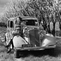 Image: Woman with Vauxhall car