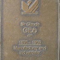 Jubilee 150 walkway plaque of Sir Claude Gibb