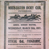 Image: Promotional programme for a jockey club's annual meeting