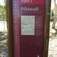 Image: Sign showing map of park and explanatory text