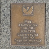 Image: Julia Warren Farr and George Henry Farr Plaque 