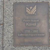 Image: Pastor August Kavel Plaque 