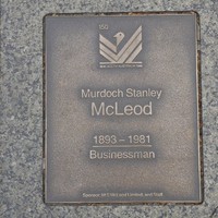 Image: Murdoch Stanley McLeod Plaque 