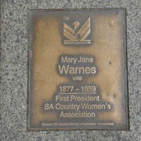 Image: Mary Jane Warnes Plaque 
