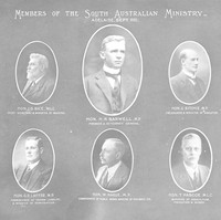 Image: composite image depicting portraits of men working in South Australian ministry