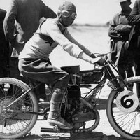 Image: Motorcycle race competitor