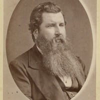 Image: Portrait photograph of Rev. John Davidson. He has a long beard.
