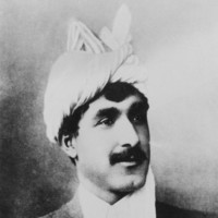 Image: a man wearing a white turban