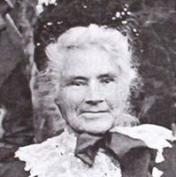 Image: elderly woman in nineteenth century costume