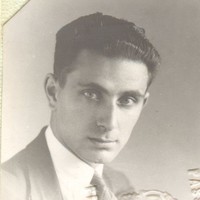 Image: black and white photo of man