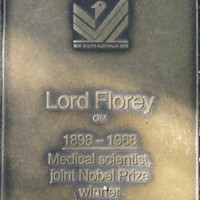 Jubilee 150 walkway plaque of Lord Florey