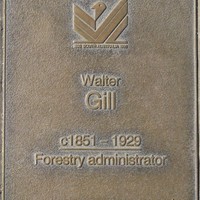 Jubilee 150 walkway plaque of Walter Gill