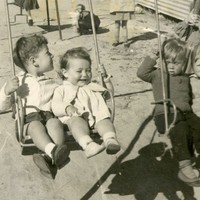 Image: children on swing