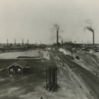 Image: Landscape view of smelters at Port Pirie