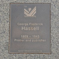 Image: George Frederick Hassell Plaque 